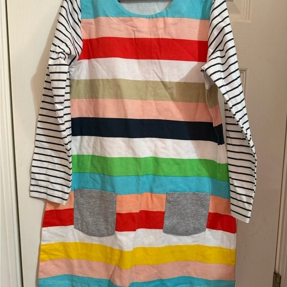 NWT Rainbow Striped Dress